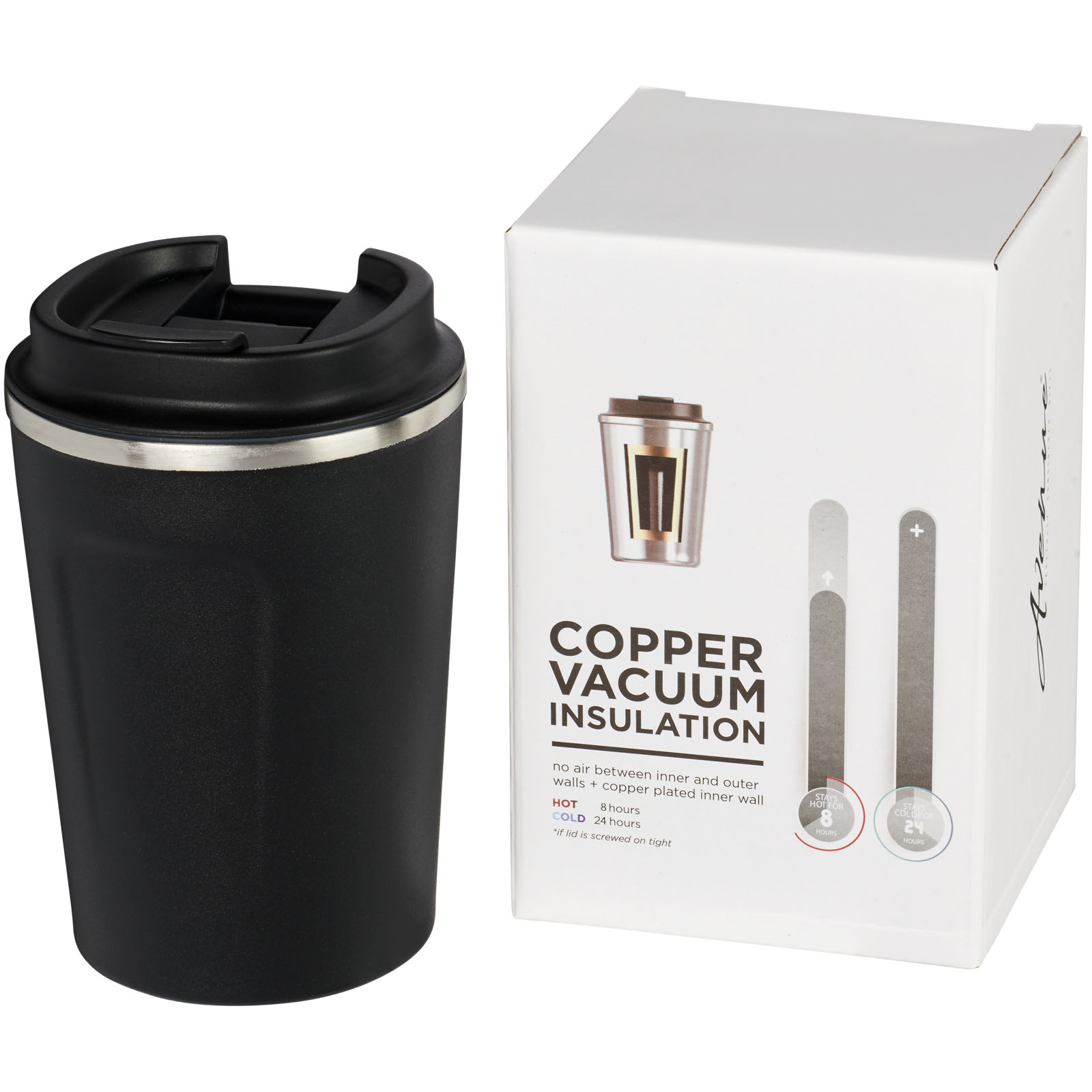 Bicchiere Thor con isolamento sottovuoto in rame a tenuta stagna da 360 ml