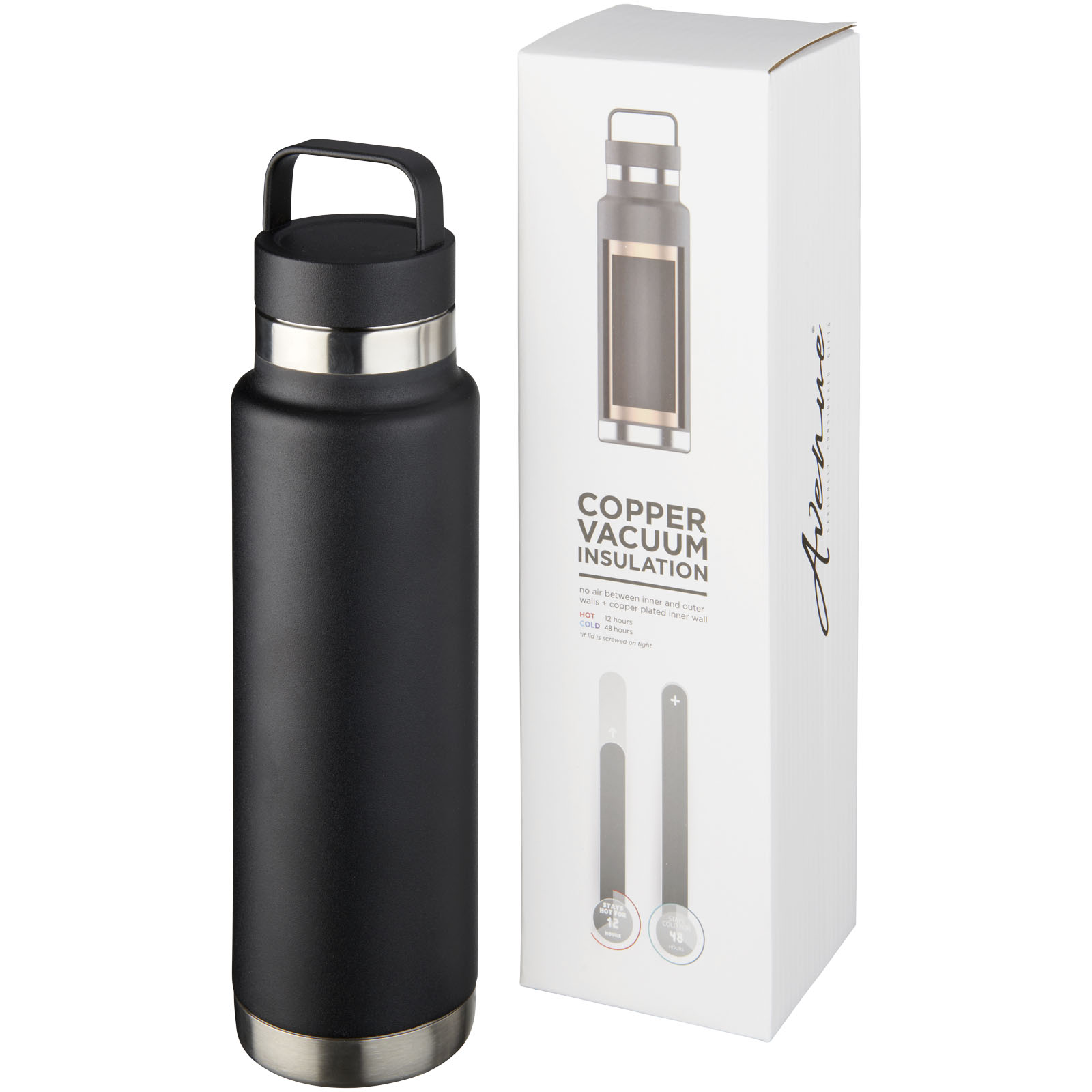 Borraccia sportiva Colton con isolamento sottovuoto in rame da 600 ml