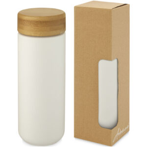 Bicchiere termico in ceramica con coperchio in bambù da 300 ml Lumi