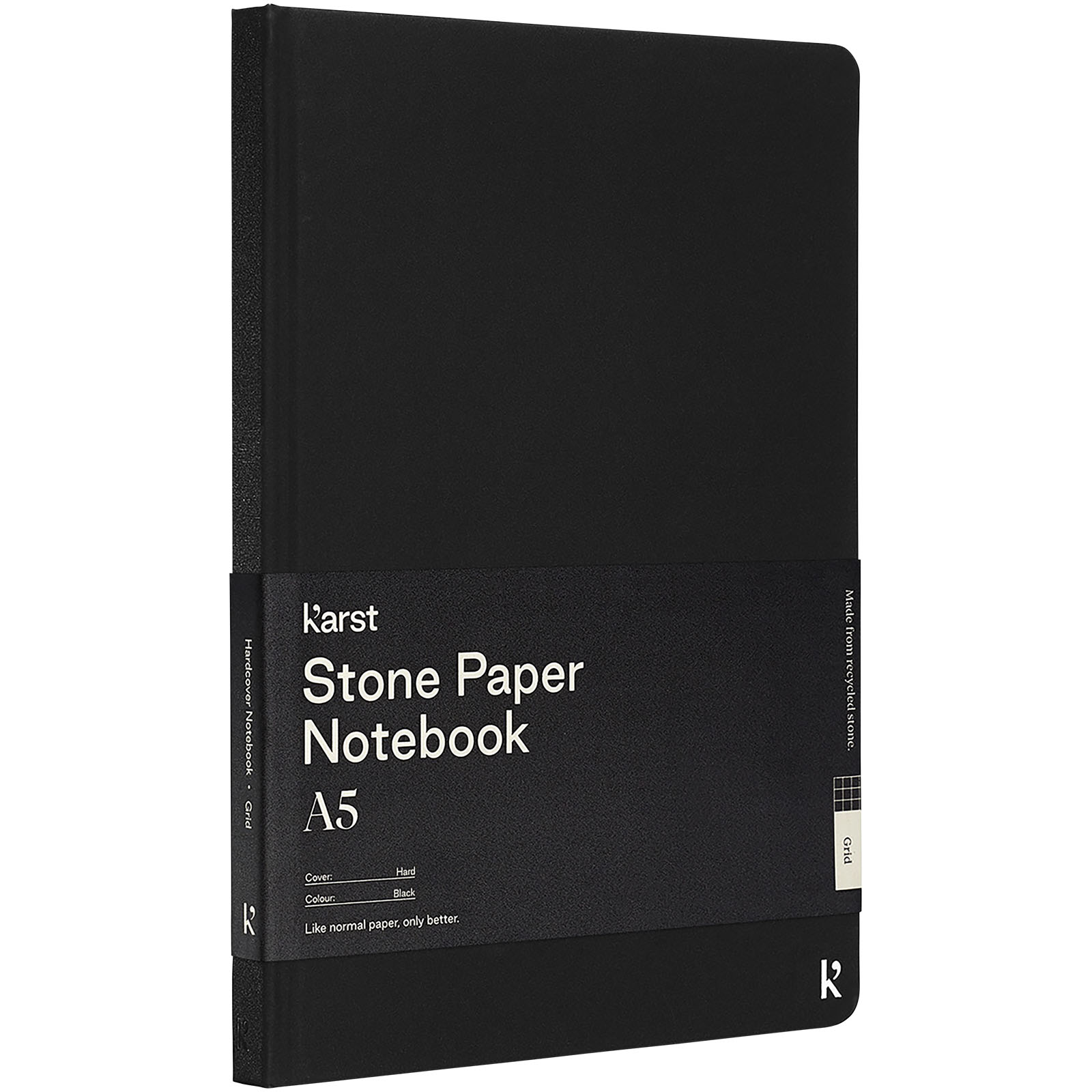 Blocco note in carta di pietra con copertina rigida formato A5 - quadrato Karst®