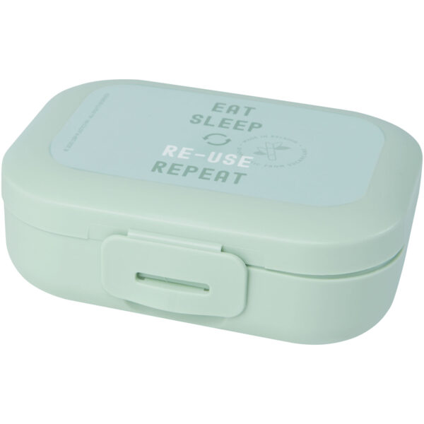 Contenitore per snack Amuse Plus® in materiale biologico con chiusura a clip