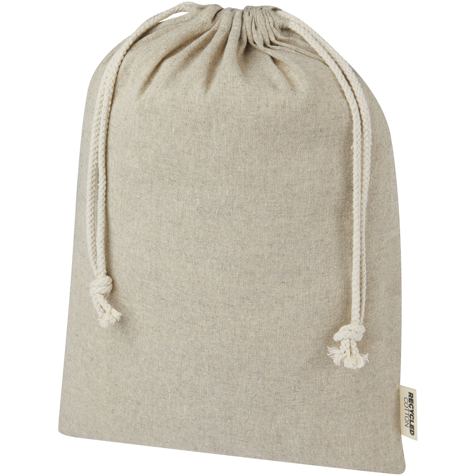 Sacchetto per confezione regalo grande in cotone riciclato 150 g/m² certificato GRS Pheebs - 4L