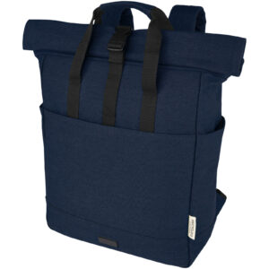 Zaino rolltop per portatile da 15" in canvas riciclato certificato GRS Joey - 15L