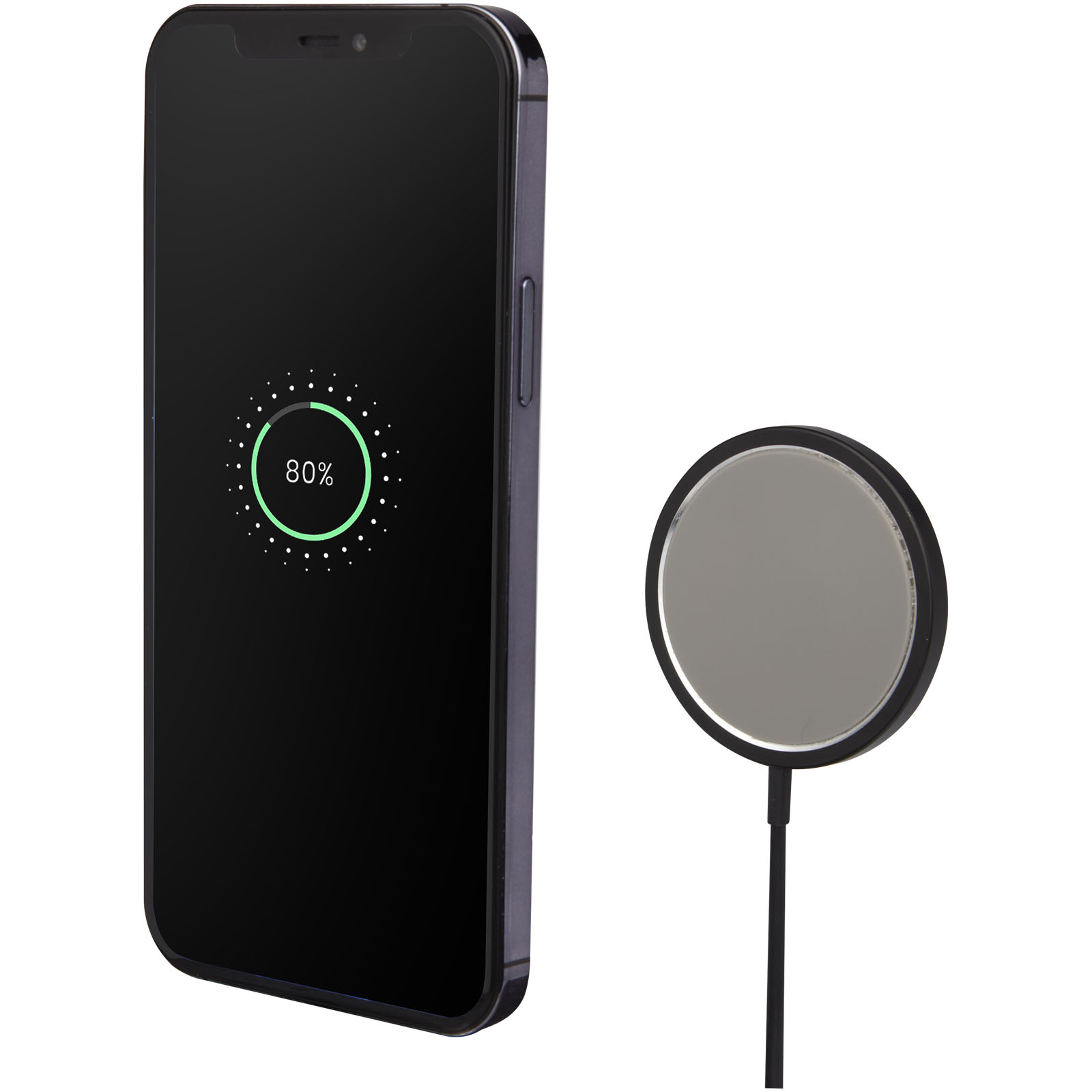 Caricabatterie wireless in alluminio da 15 W Magclick