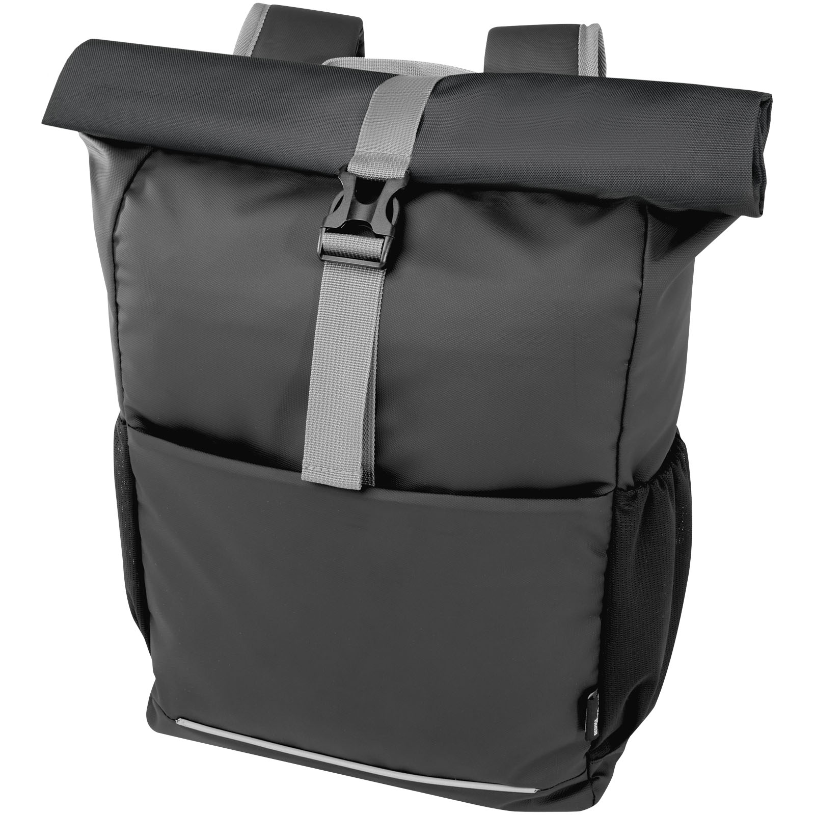 Borsa per bicicletta impermeabile in materiale riciclato certificato GRS con chiusura arrotolabile per portatile da 15" Aqua