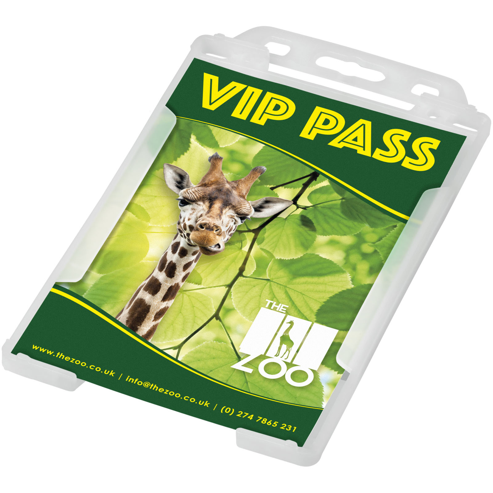 Porta badge in plastica riciclata Pierre