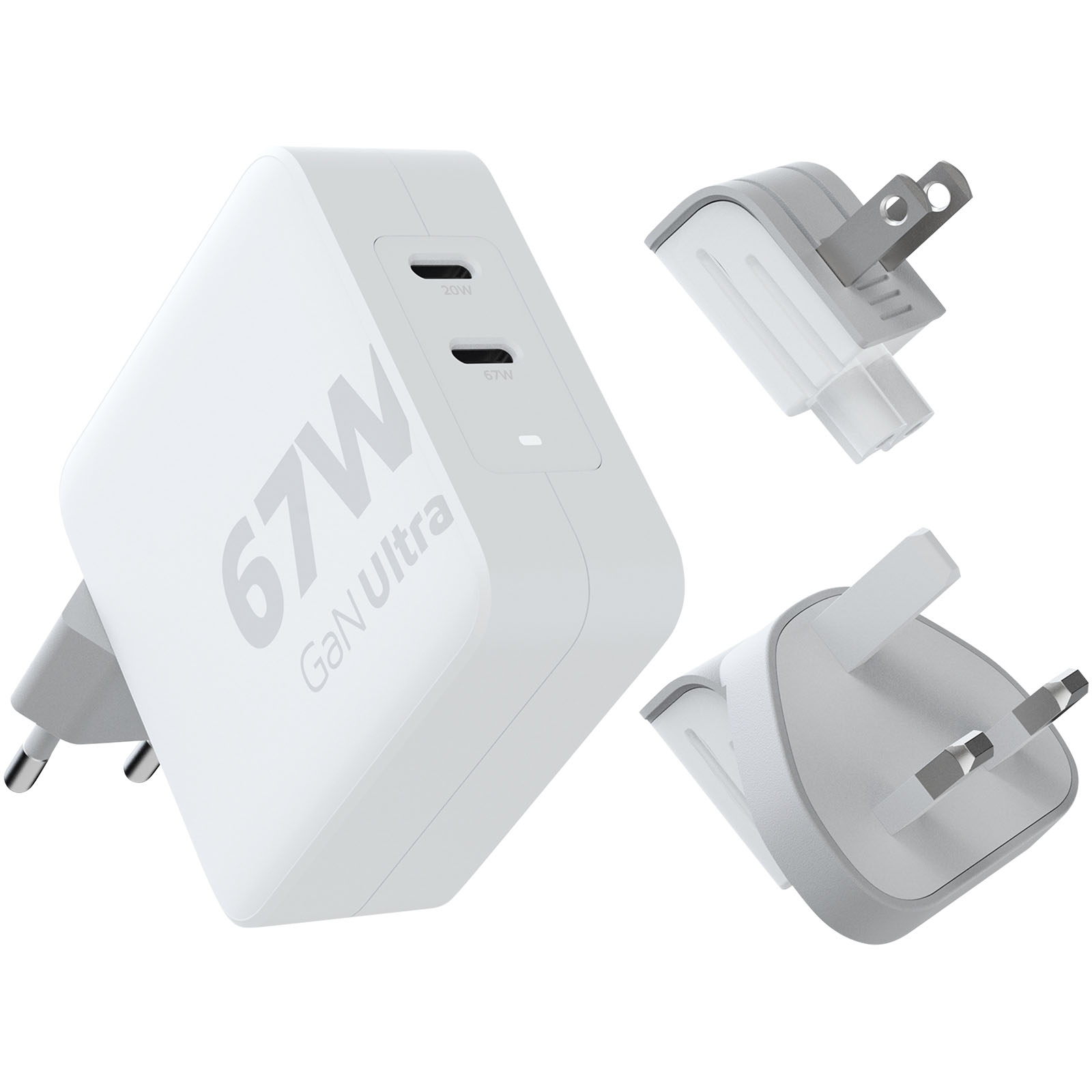 Caricabatterie da viaggio da 67 W con cavo USB-C PD da 100 W Xtorm XVC2067 GaN Ultra